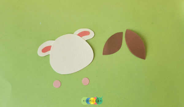 Make face of guinea pig craft for preschoolers