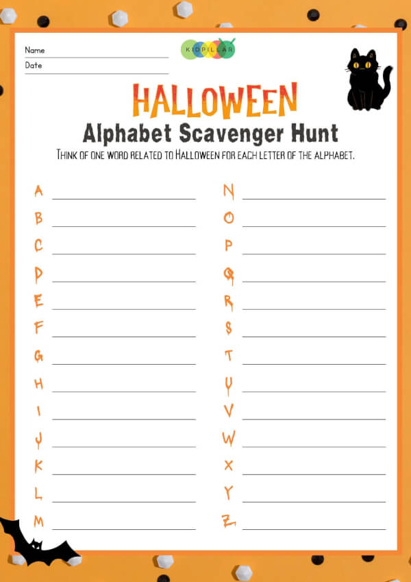 Halloween Scavenger Hunt