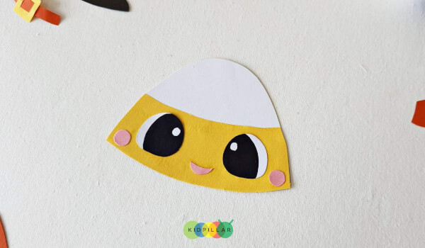 Eyes of halloween Candy Corn Paper Bag Puppet