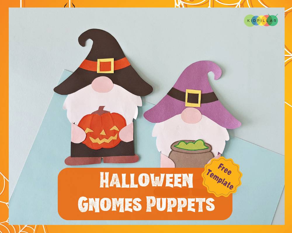 Halloween Gnomes Puppet paper craft