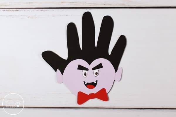 Dracula Handprint Halloween craft