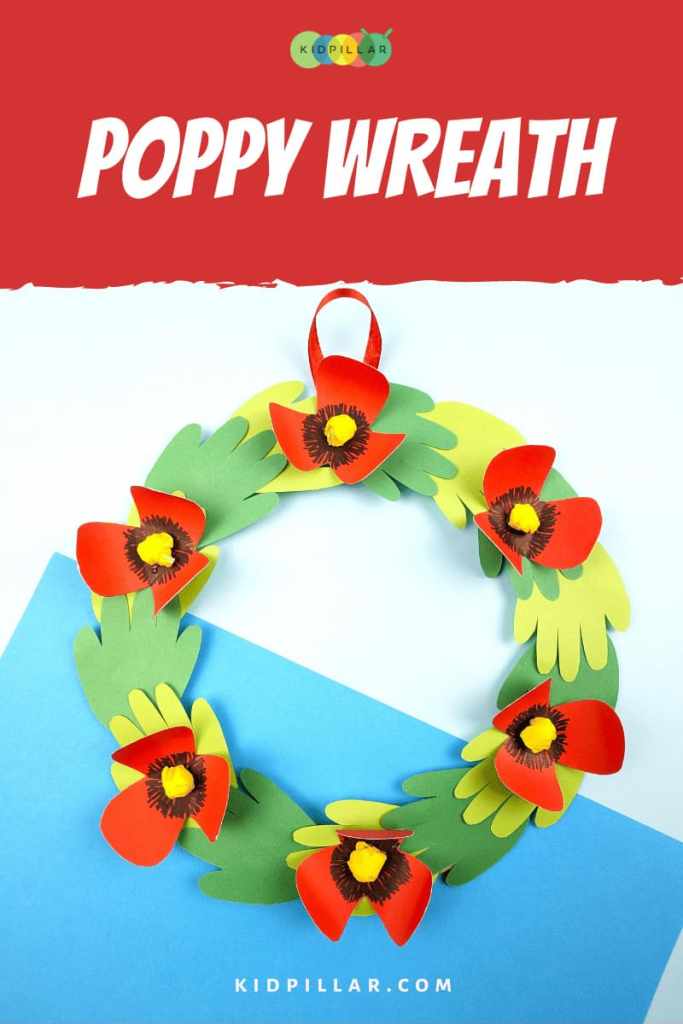 Handprint Poppy Wreath Craft