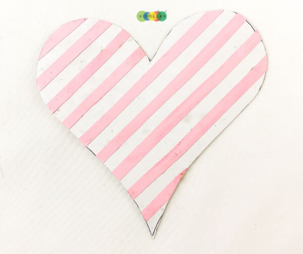 heart craft with paper