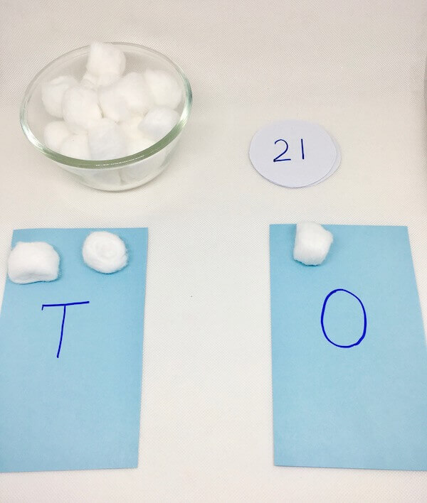 Winter Math activity for kinder