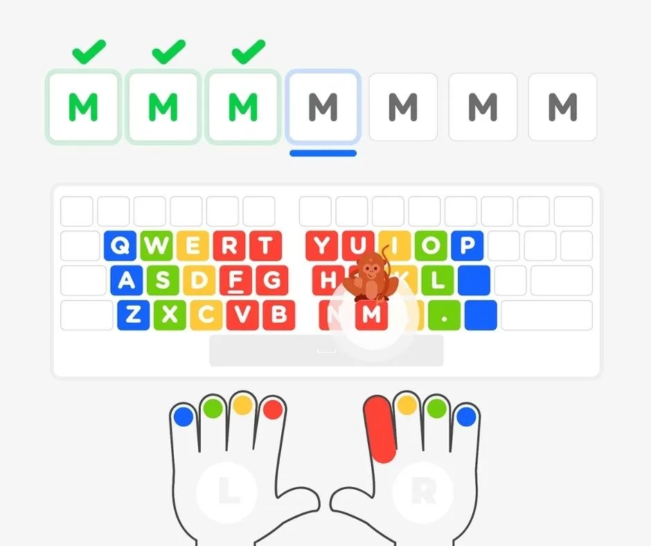 Kids typing game