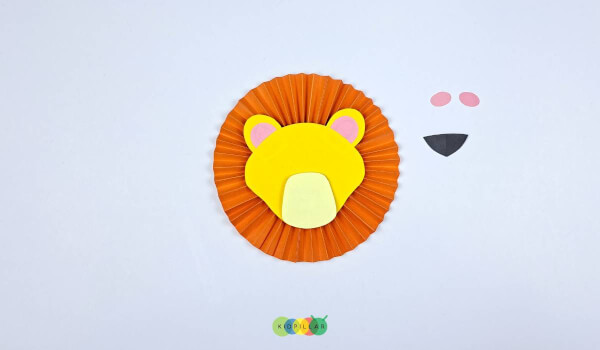 Step by step instructions for lion craft for kindergarten