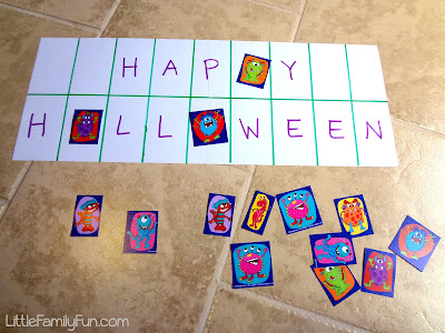 literacy halloween activities for kids