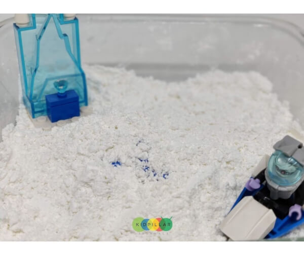 making fake snow at home easy winter science activity for kids