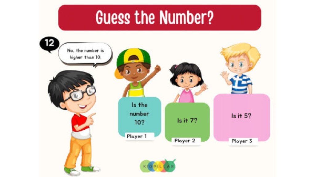 Guess The Number math games to play on paper with friends