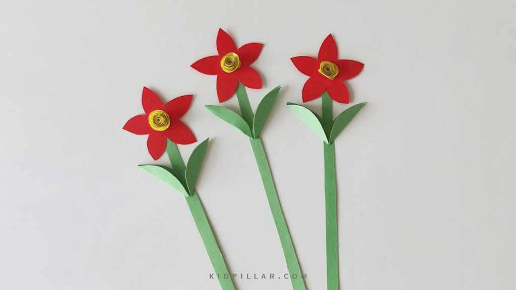 Make leaves Mother’s Day flowers craft