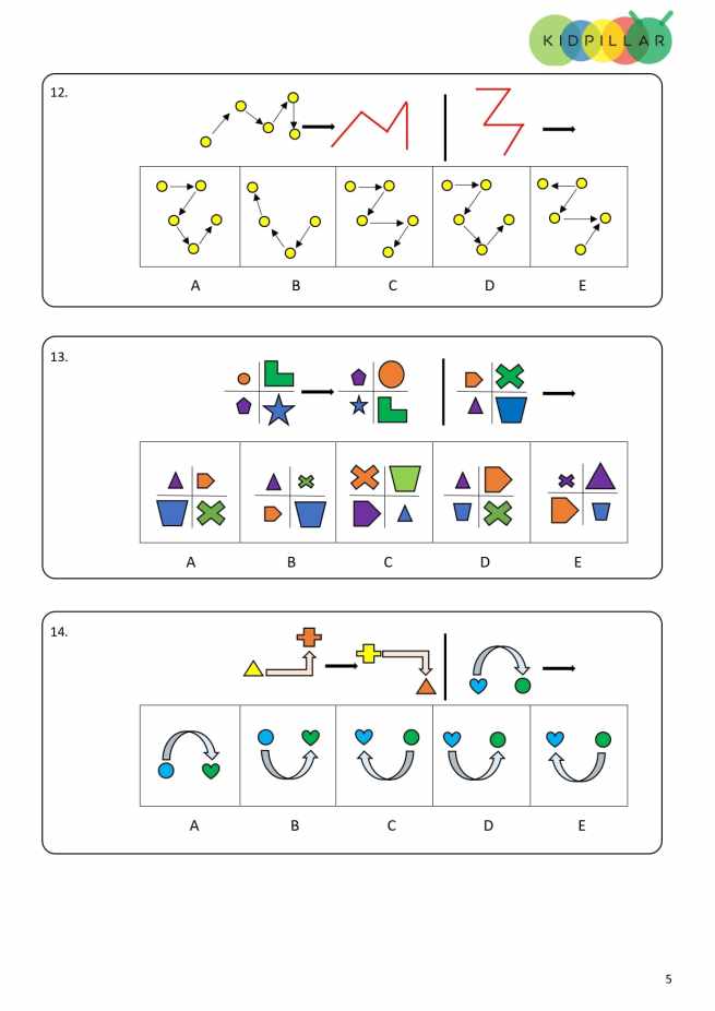 Non-verbal reasoning for kids