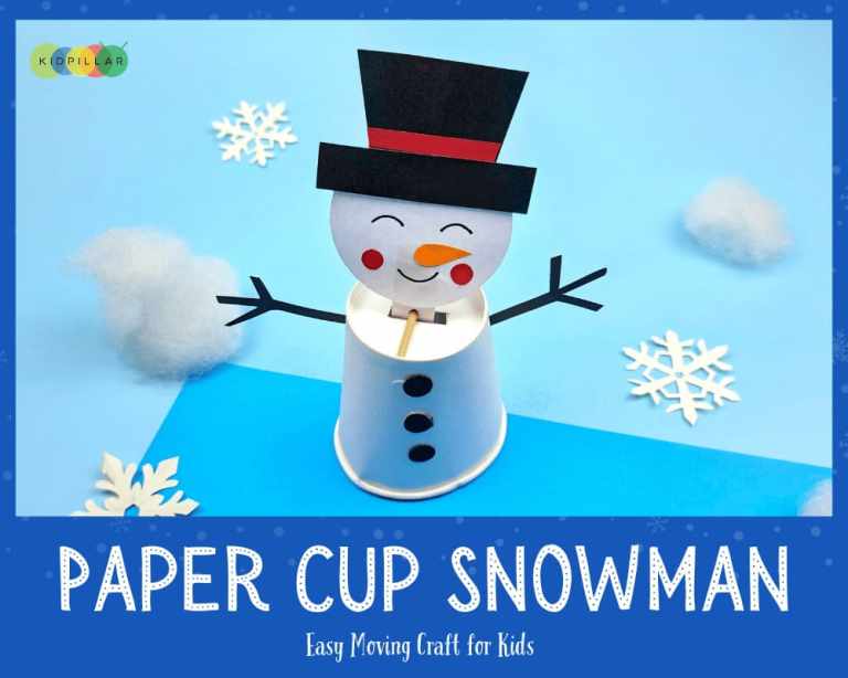 paper cup snowman craft easy