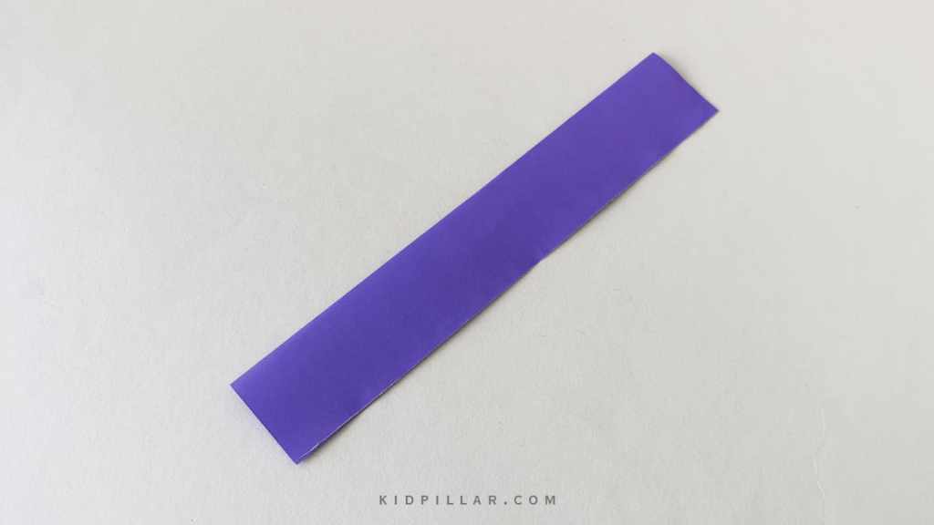 Glue the strip to make paper hyacinth craft preschool