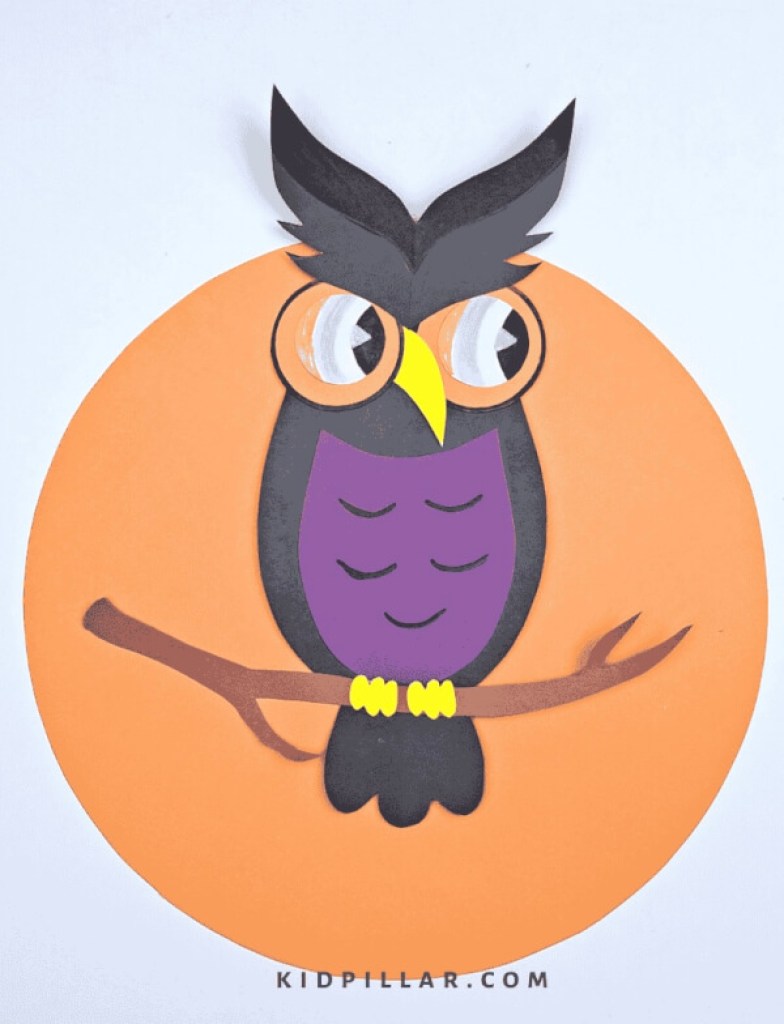 Paper owl craft - fall craft for elementary students