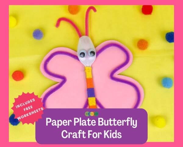 Paper Plate Butterfly Craft For Toddlers