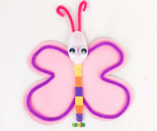 paper plate craft butterfly