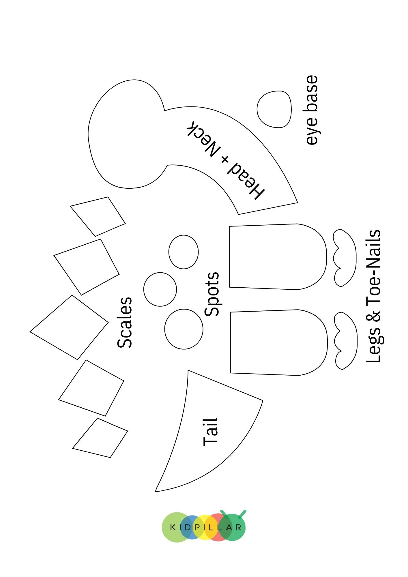 Paper Plate Dinosaur Template