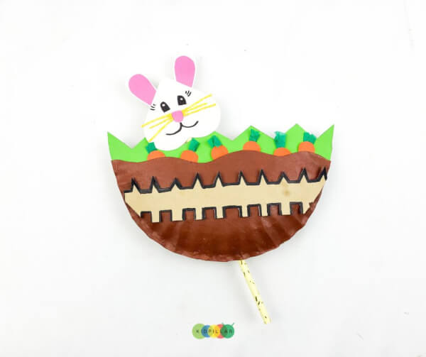 paper plate rabbit craft