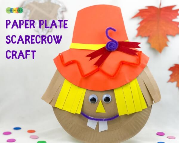 Paper Plate Scarecrow for Kids