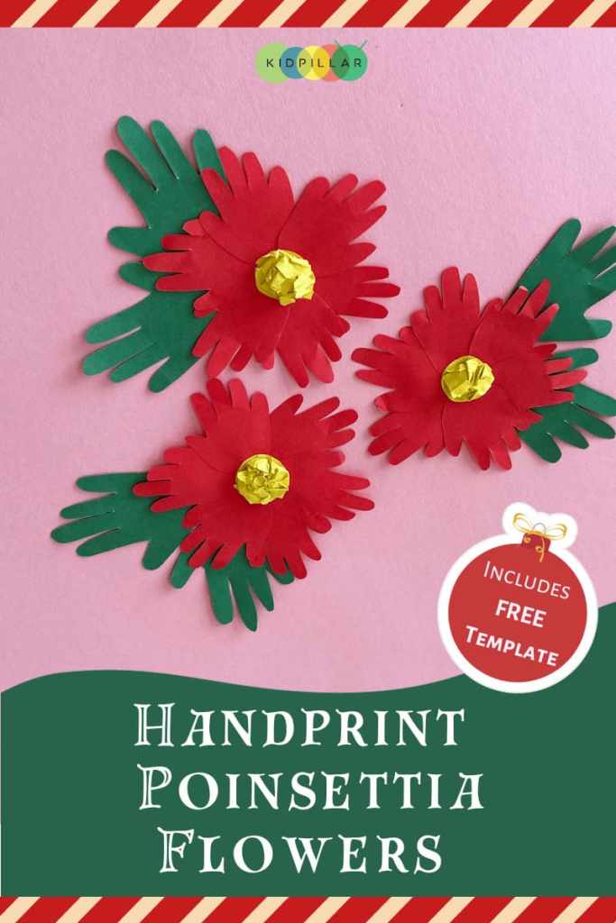 paper poinsettia craft for christmas