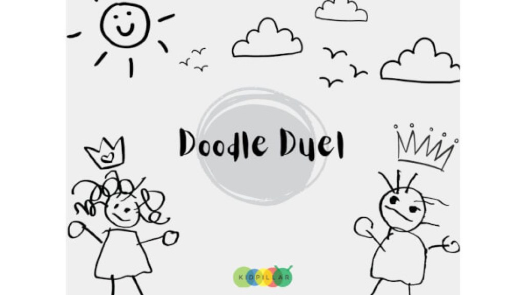 Doodle duel pen and paper games for kids