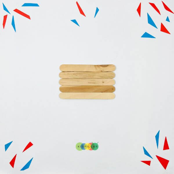 popsicle stick flag craft