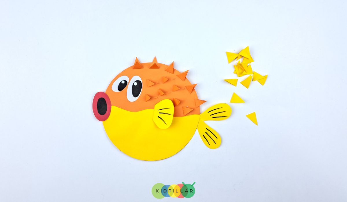 puffer fish paper craft spines