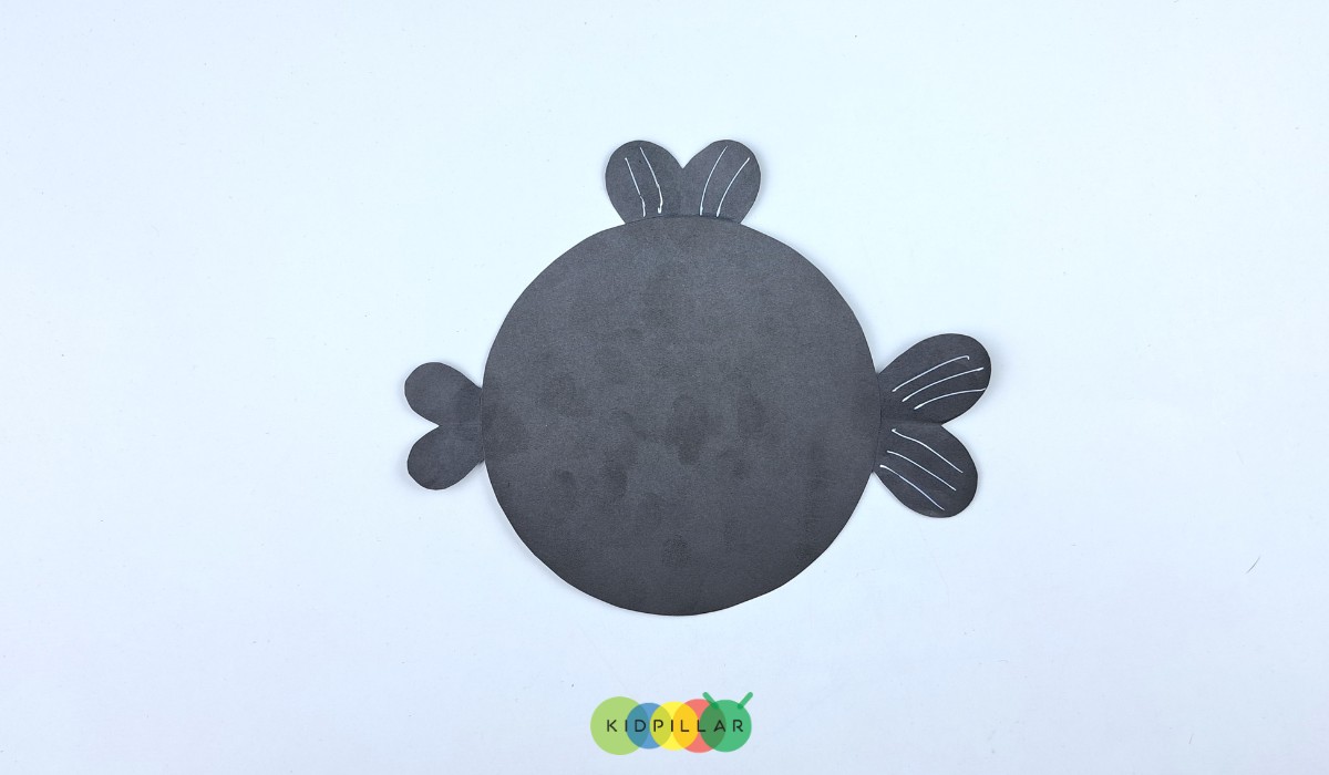 rainbow fish craft for kindergarten step by step