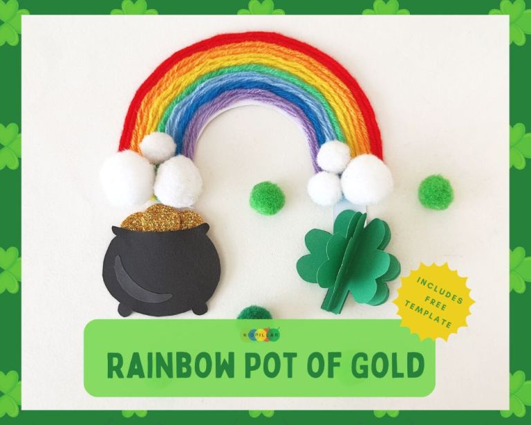 Rainbow Pot of gold craft for kids