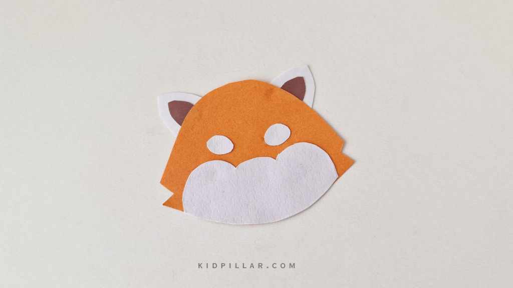 Red panda craft for kindergarten