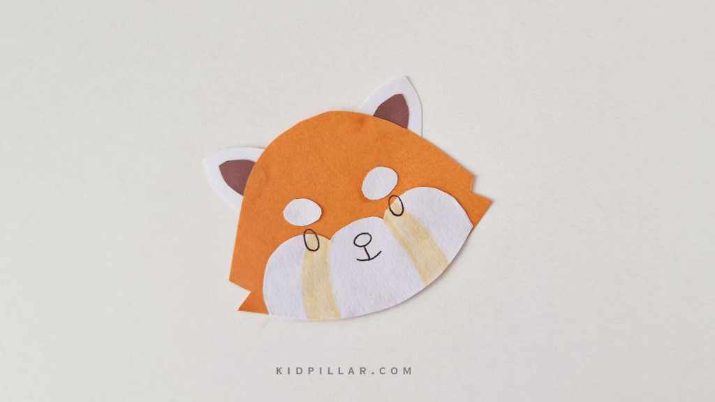 Red panda paper craft