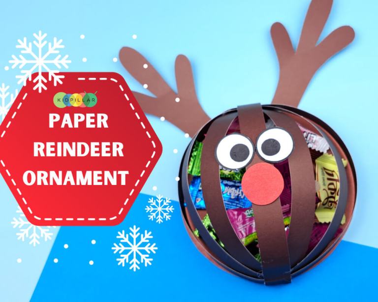 Reindeer Christmas paper craft for kids