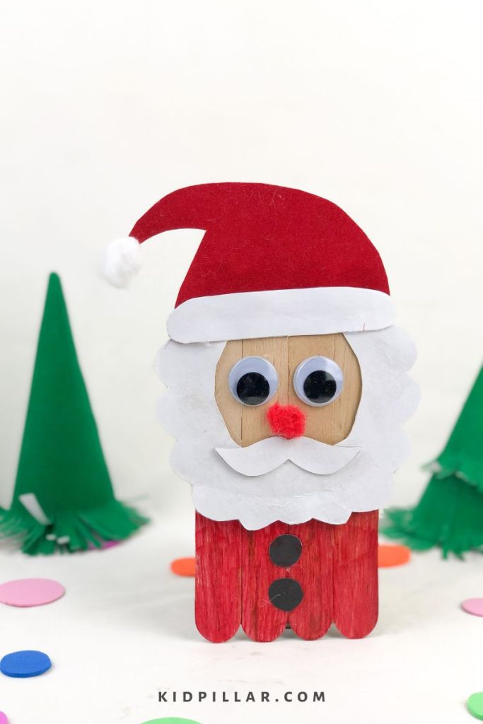 Santa Craft for Kindergarten with template