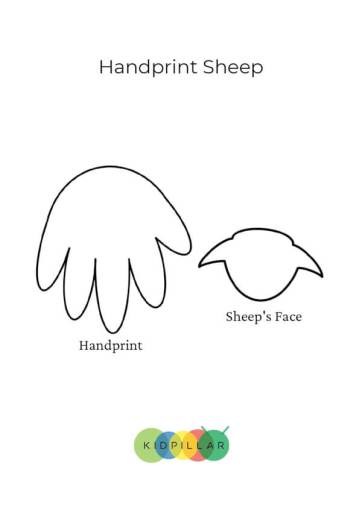 Sheep craft template