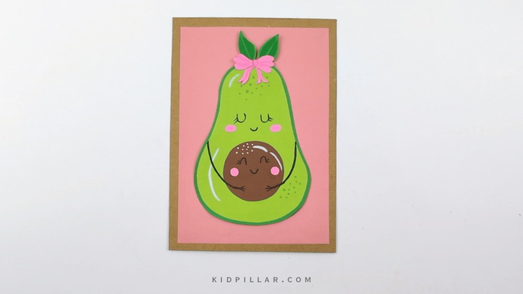 simple avocado mother's day card