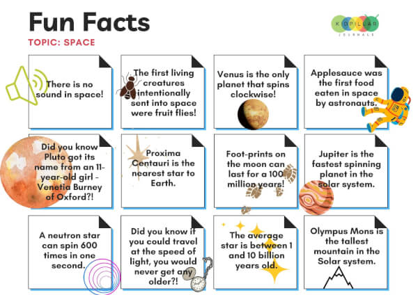 Space Facts Printable