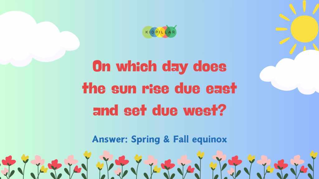 spring weather trivia and answers for kids