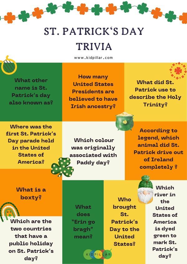 St. Patrick’s Day Trivia Free Printable