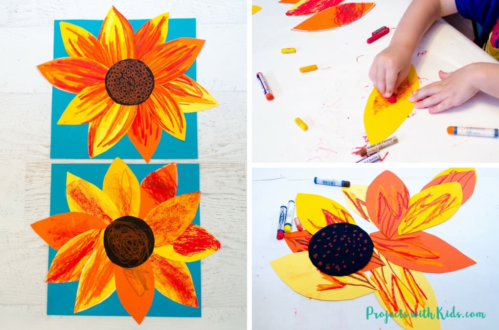 Sunflower art craft idea for fall