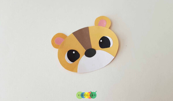 Make eyes of tiger craft for kids