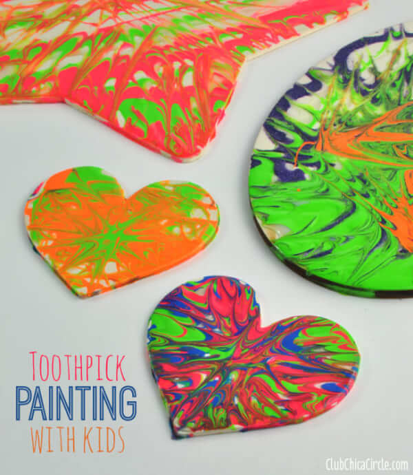 Toothpick art & craft for Kids