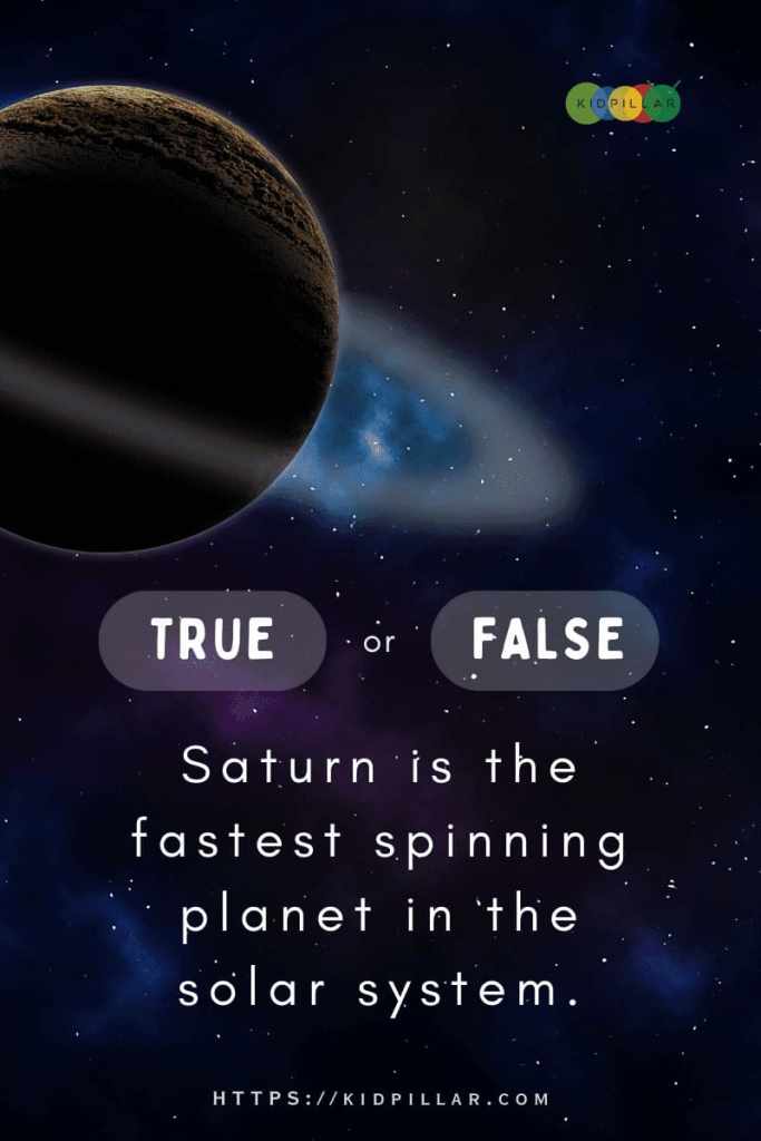 True or False Questions for Students With Answers About Space