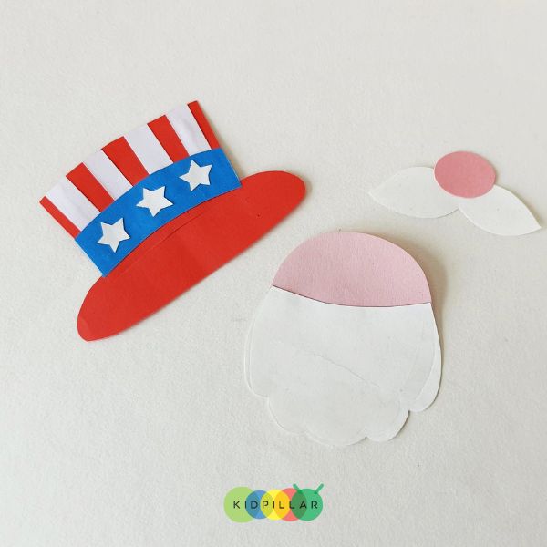 uncle sam gnome craft for preschool