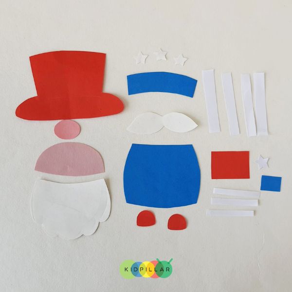 Uncle Sam Gnome Puppet with template