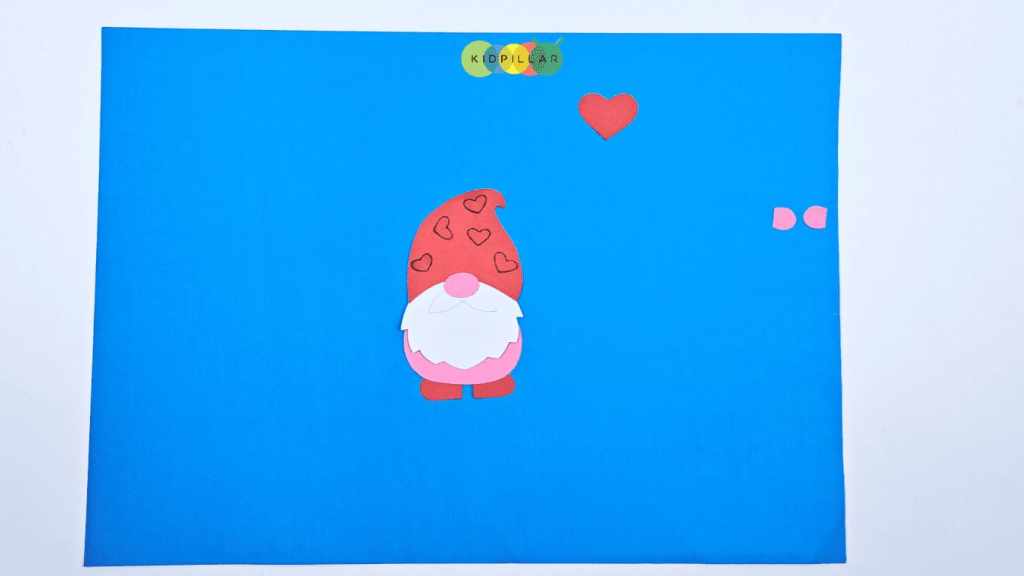 valentine love gnome craft with paper