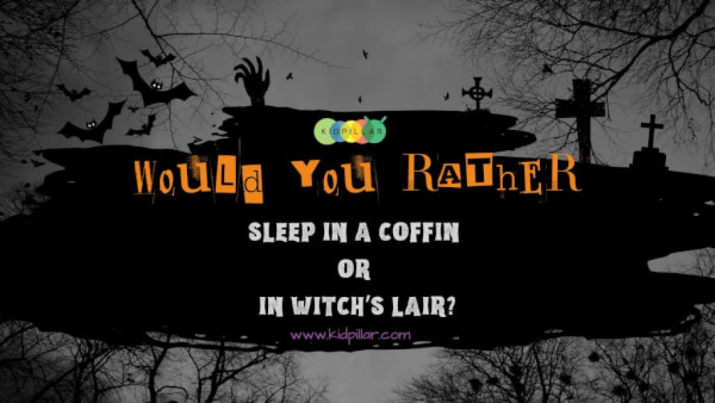 What would you do Halloween questions on coffin and witch