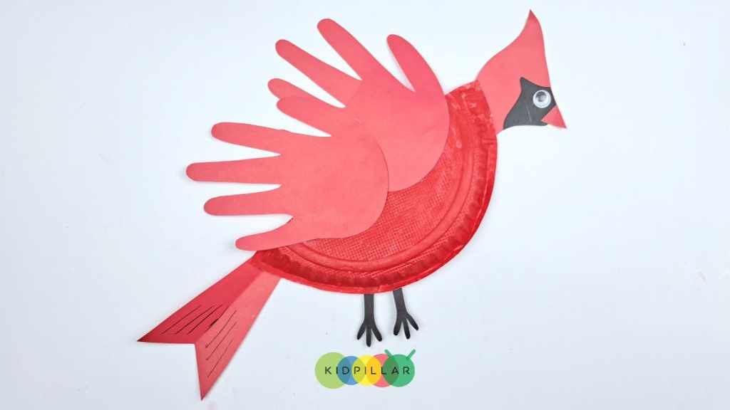 winter cardinal craft for kids