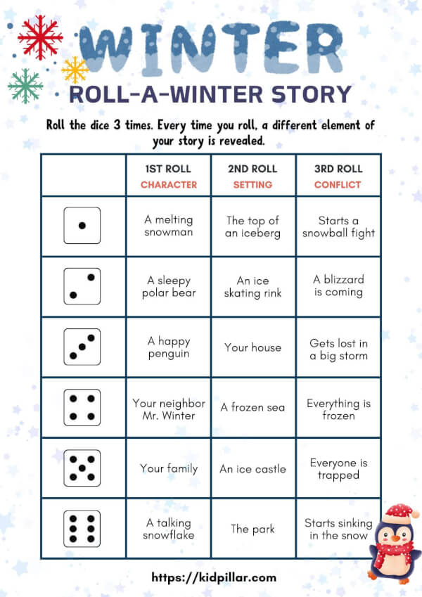 Winter Roll-a-Story