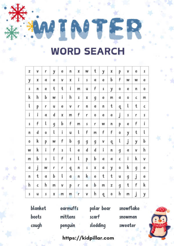 Winter Word Search