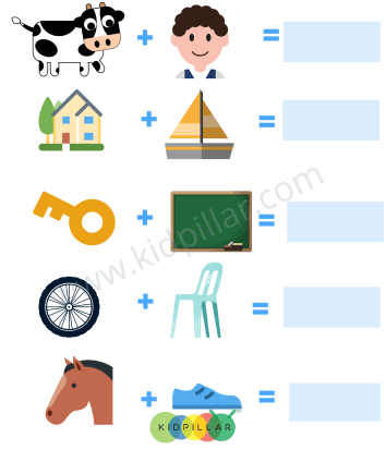 Pictogram puzzles for kids